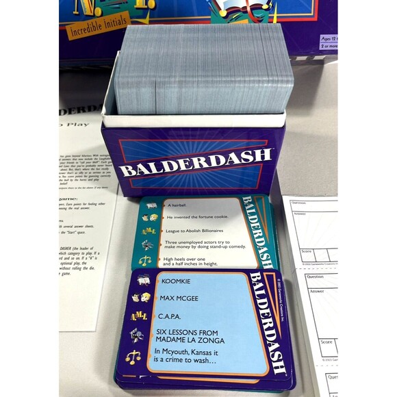 Balderdash The Classic Bluffing Board Game by Mattel 2003 B9176 Complete - Picture 5 of 12